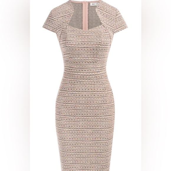 Grace Karin Dresses & Skirts - Grace Karin Form Fitting Cap Sleeve Tweed/Plaid Pencil Dress - XL / size 16
